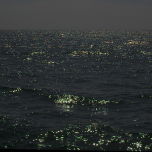 Reflectie van licht op de golven